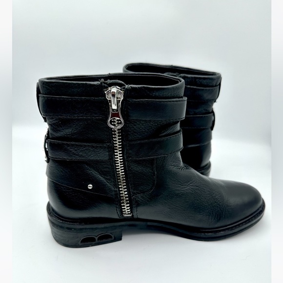 Dolce Vita Kiera Leather Moto Ankle Riding Bootie Black - Picture 6 of 12